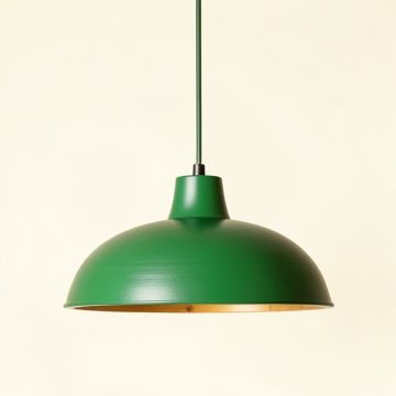 Alder Brook Pendant Light Suspended From One Plain Cable - Green (synthetic illustration; no displayed measurements)