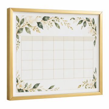 Month Calendar By The Creative Bunch Studio - Picture Frame Print On Glass