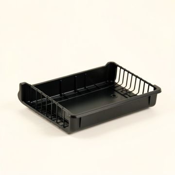 Field Branch Empty Under-Desk Cable Tray - Black (synthetic illustration; no displayed measurements)