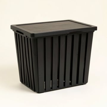 Linden Crest Laundry Hamper - Black (synthetic illustration; no displayed measurements)