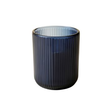 Cedar Canyon Empty Candle Holder - Navy