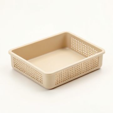 Elm Field Empty Under-Desk Cable Tray - Beige (synthetic illustration; no displayed measurements)