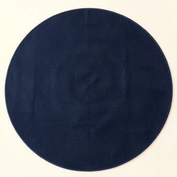 Pine Crest Round Area Rug - Navy (synthetic illustration; no displayed measurements)