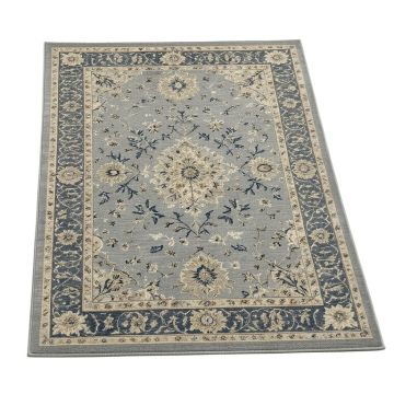Bleecker Street Aidan Bohemian Vintage Floral Medallion Gray/Blue Area Rug