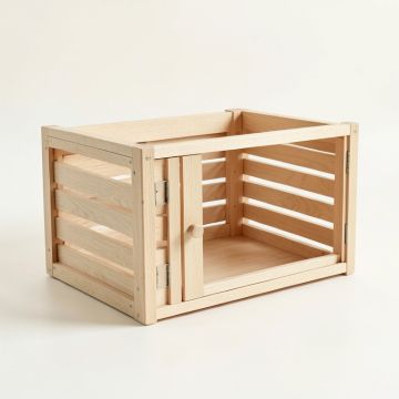 Pine Crossing Empty Furniture-Style Pet Crate - Beige (synthetic illustration; no displayed measurements)