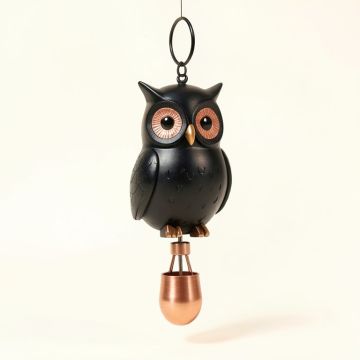 Spriggs Owl Outdoor Garden Decor Wind Chime (synthetic illustration; no displayed measurements)