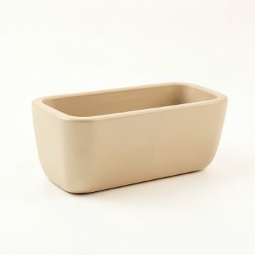 Bay Brook Empty Railing Planter With Integral Brackets - Beige (synthetic illustration; no displayed measurements)