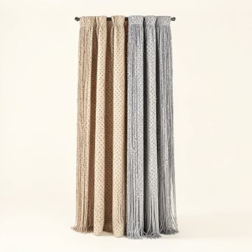 Fidel Beaded String Room Divider Fringe Polka Dots Single Curtain Panel (synthetic illustration; no displayed measurements)