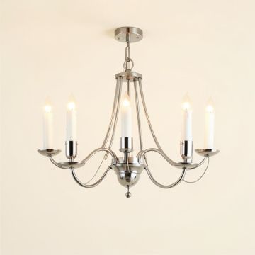 Hidalgo 6-Light Candle Style Drum Chandelier (synthetic illustration; no displayed measurements)