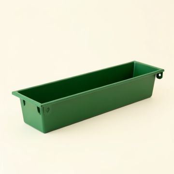 Dune Arc Empty Railing Planter With Integral Brackets (synthetic illustration; no displayed measurements)