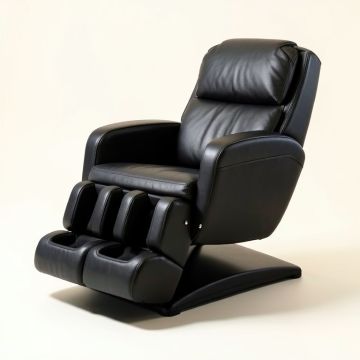 Barber Salon Reclining Massage Chair (synthetic illustration; no displayed measurements)