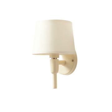Laurel Dale Wall Sconce Mounted On A Plain Wall - Ivory