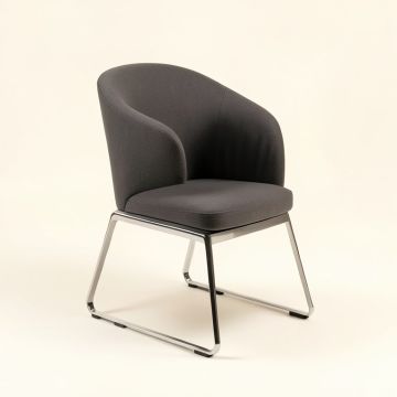 Wiston King Louis Back Side Chair In Clear (synthetic illustration; no displayed measurements)