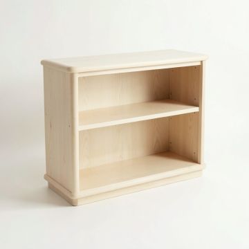 Laurel Bluff Low Bookcase - Ivory (synthetic illustration; no displayed measurements)