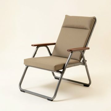 Reclining Stadium Seat With Cushion (synthetic illustration; no displayed measurements)