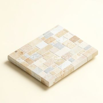 Trian Mini Crossover 0.78 '' X 1.48 '' Porcelain Mosaic Wall & Floor Tile (synthetic illustration; no displayed measurements)