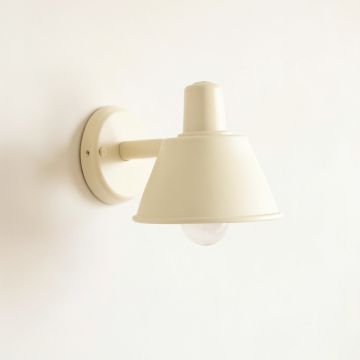 Meadow Bluff Wall Sconce Mounted On A Plain Wall - Cream (synthetic illustration; no displayed measurements)