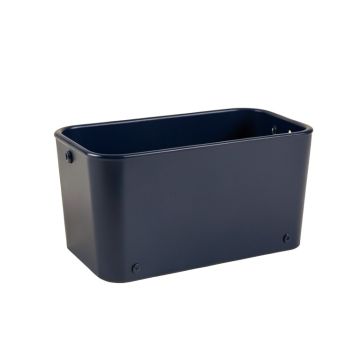 Cedar Crossing Empty Railing Planter With Integral Brackets - Navy