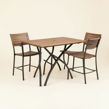 Rixensart Outdoor 3 Piece Bistro Set (synthetic illustration; no displayed measurements)