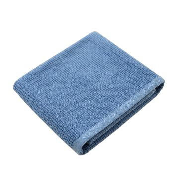 Maple Edge Bath Towel - Blue