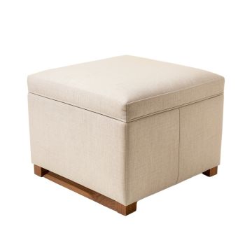Ivey 13.75 '' Wide Tufted Square Footstool Ottoman