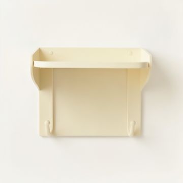 Summit Bluff Wall-Mounted Entryway Organizer Shelf - Ivory (synthetic illustration; no displayed measurements)