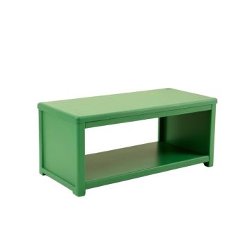 Flint Bridge Narrow Outdoor Storage Bench - Green