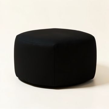 Atara 16 '' Round Chevron Pouf Ottoman (synthetic illustration; no displayed measurements)