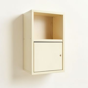Oak Canyon Wall-Mounted Entry Cabinet - Ivory (synthetic illustration; no displayed measurements)