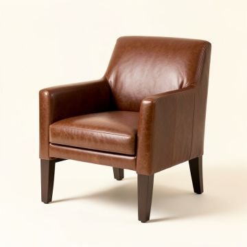Apaui Genuine Leather Upholstered Dining Chair (synthetic illustration; no displayed measurements)