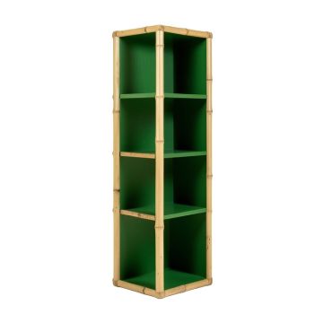 Olive Crest Narrow Cubby Tower - Green