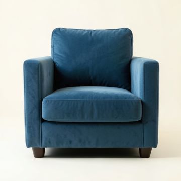 Fern Brook Upholstered Armchair - Blue (synthetic illustration; no displayed measurements)
