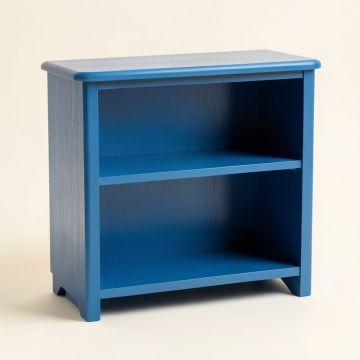 Dawn Bend Low Bookcase - Blue (synthetic illustration; no displayed measurements)