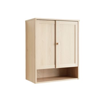 Willow Arc Wall-Mounted Laundry Cabinet - Beige