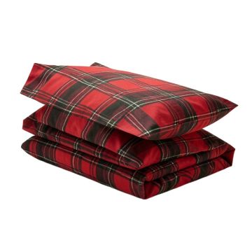 Lumberjack 200 Thread Count Plaid 100 % Cotton Pillowcase