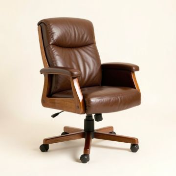 Executive Leather Chair (synthetic illustration; no displayed measurements)