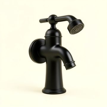 Single Handle Deck Mounted Roman Tub Faucet With Handshower (synthetic illustration; no displayed measurements)