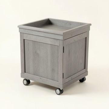 Birch Dale Empty Rolling Workshop Cart - Gray (synthetic illustration; no displayed measurements)