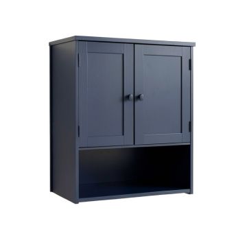 Heath Bend Wall-Mounted Laundry Cabinet - Navy