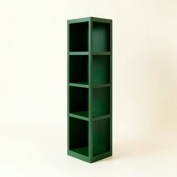 River Bridge Narrow Cubby Tower - Green (synthetic illustration; no displayed measurements)