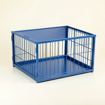 Willow Branch Empty Furniture-Style Pet Crate - Blue (synthetic illustration; no displayed measurements)