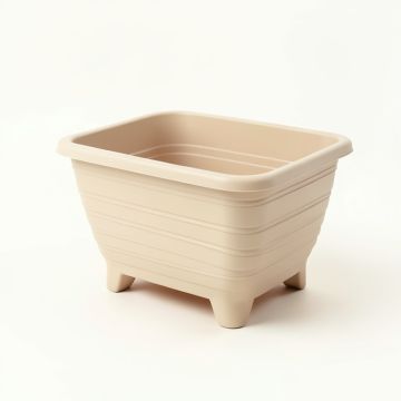 Cove Bend Empty Raised Planter - Beige (synthetic illustration; no displayed measurements)