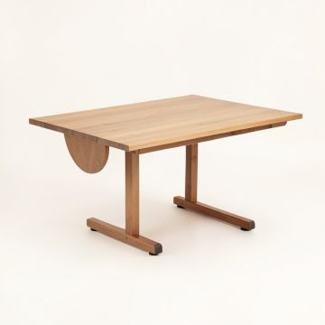 Dining Table With Leaf (synthetic illustration; no displayed measurements)