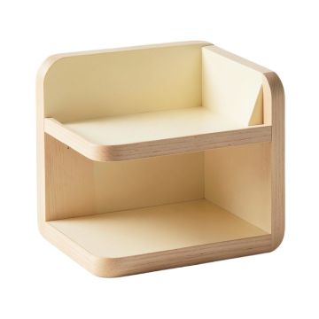 Oak Arc Empty Mug-Storage Cabinet Insert - Cream