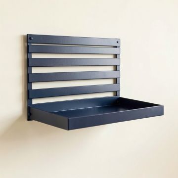 Fern Branch Wall-Mounted Entryway Organizer Shelf - Navy (synthetic illustration; no displayed measurements)