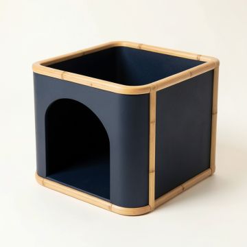 Stone Dale Empty Furniture-Style Litter Enclosure - Navy (synthetic illustration; no displayed measurements)