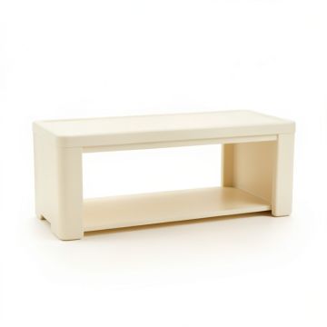 Cove Crest Narrow Outdoor Storage Bench - Ivory (synthetic illustration; no displayed measurements)