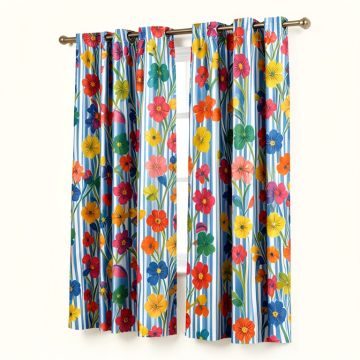 Ambesonne 2 Panel Curtain Set (synthetic illustration; no displayed measurements)