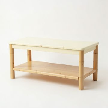 Fern Branch Indoor Bench - Cream (synthetic illustration; no displayed measurements)