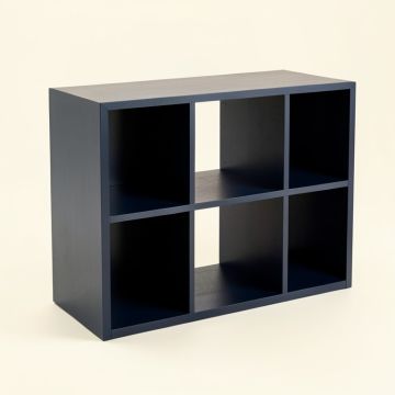 Wren Crest Desktop Shelving Unit - Navy (synthetic illustration; no displayed measurements)